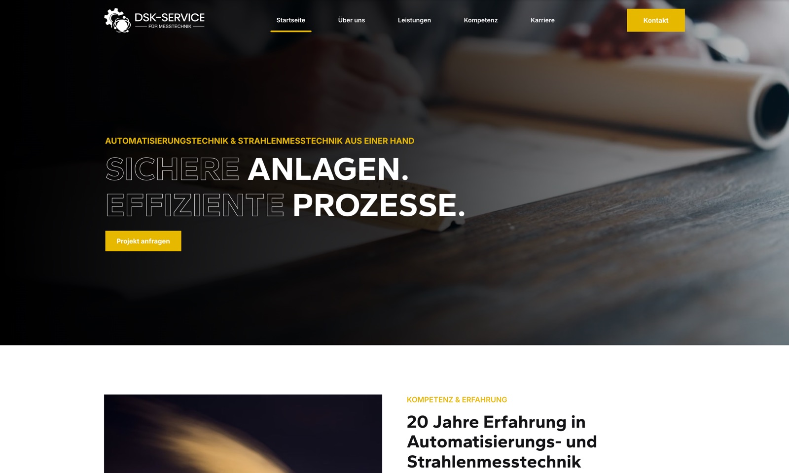 DSK Messtechnik Webseite